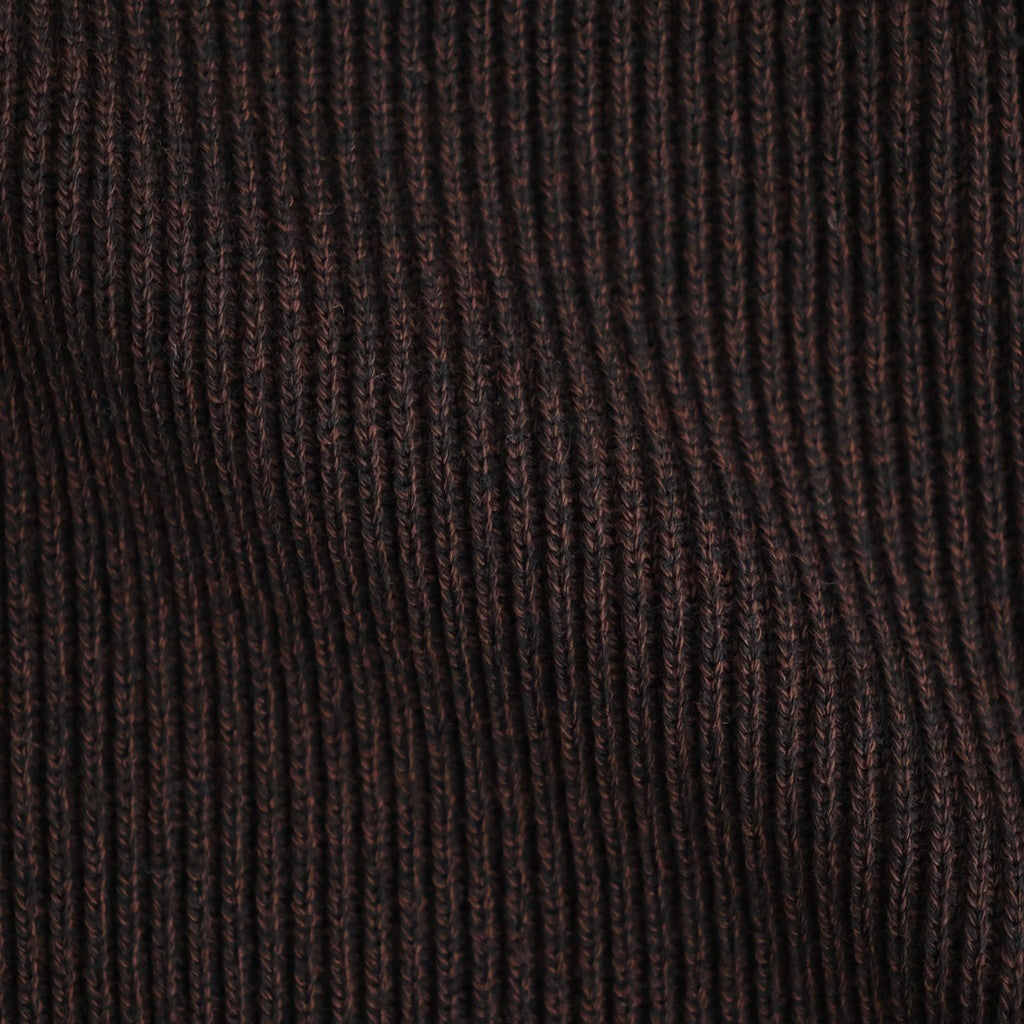 SOLID WOOL RIB POLO CARDIGAN #ROSEWOOD [BN-26FL-032]