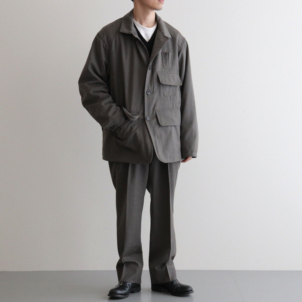 W/CA HUNTING JACKET #B.GRAY [PMAU-OT08]