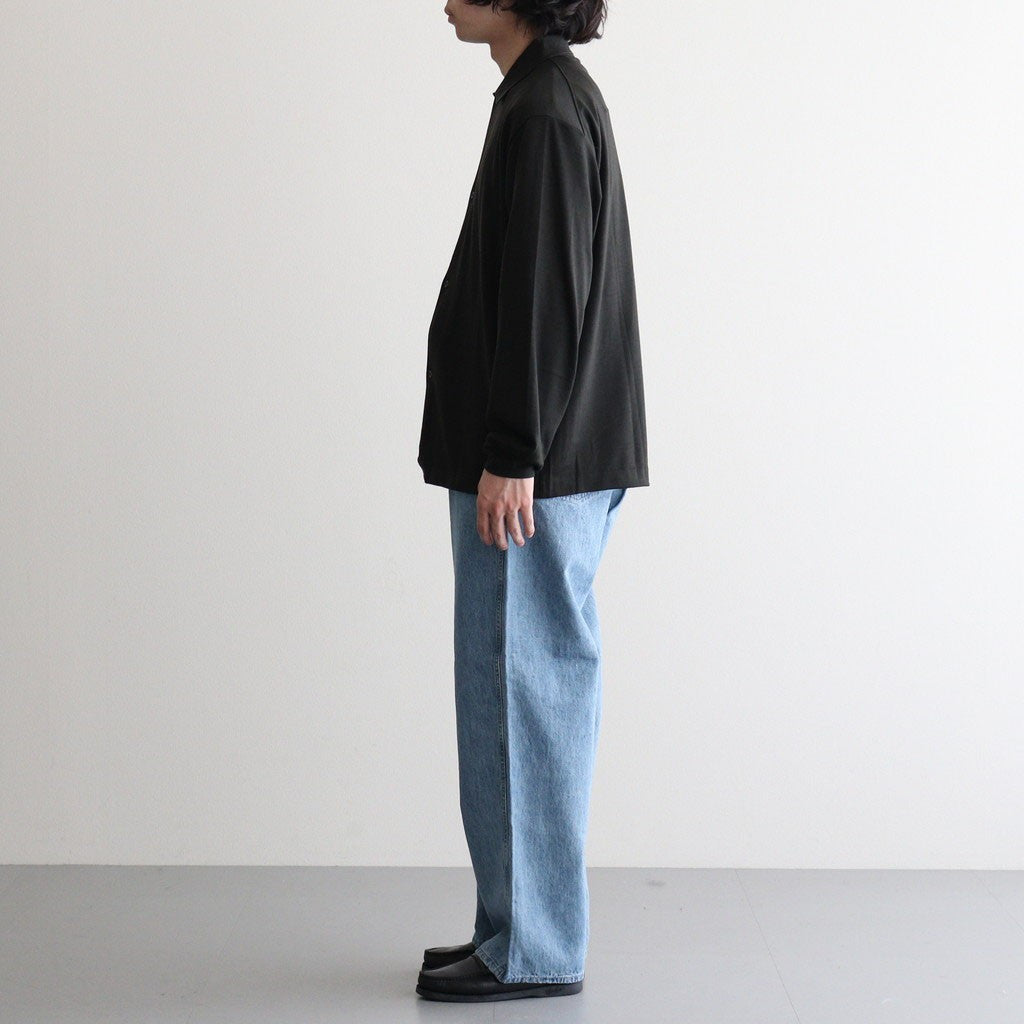 Linen Cotton Denim Field Pants #Indigo Bleach [N26FC029]