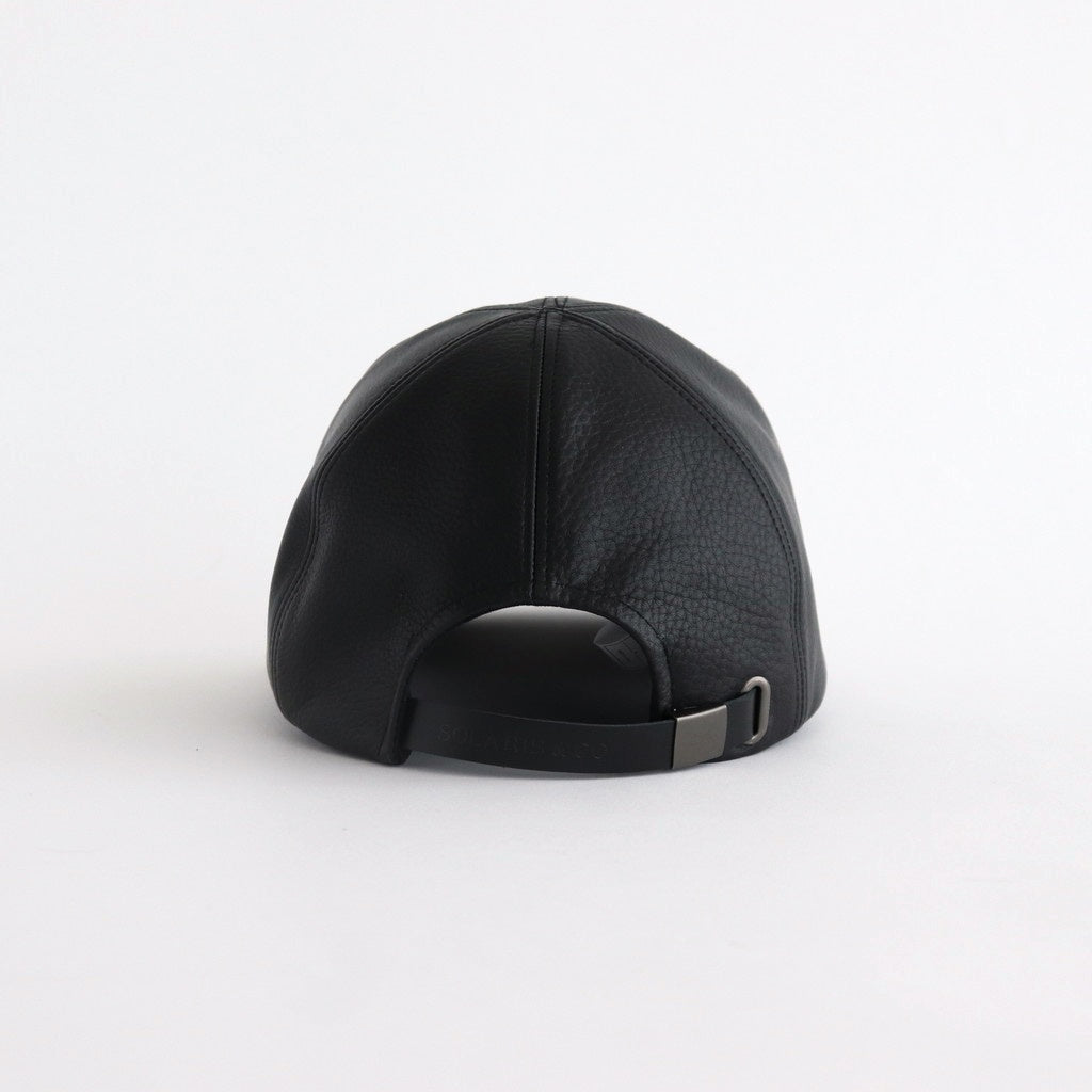 STEERHIDE CURVED VISOR CAP - LAPHROIG (EXCLUSIVE) #BLACK [X01009]