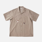 SILK NEP CLOTH SOUVENIR SHIRTS (Short-sleeve) #CELADON [251OJ-SH14]