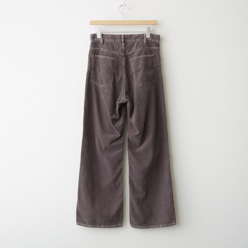 SULFUR-DYED BLEACHED CORDUROY PANTS #050 FADED BROWN [17062 40044]