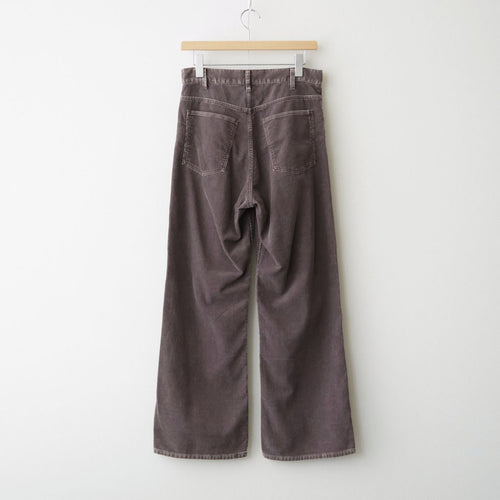 SULFUR-DYED BLEACHED CORDUROY PANTS #050 FADED BROWN [17062 40044]