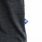 Light Merino Wool Half Zip Sweater #Charcoal Grey [6061-1202]