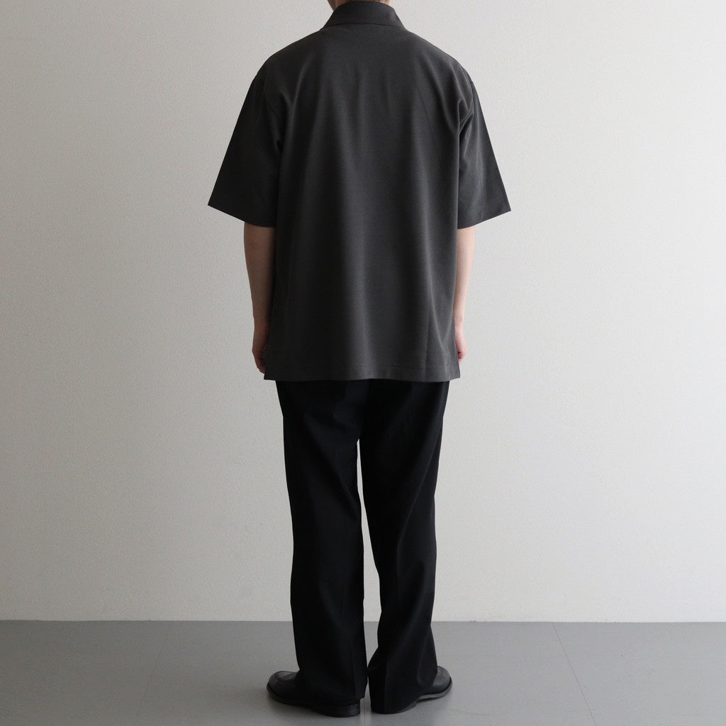 ONE BUTTON POLO S/S TEE #M.GRAY [M25A15CS02B]