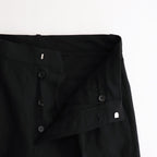 W/Li 2tuck Wide Tapered Trousers #BLACK [NEP-SS2503M]