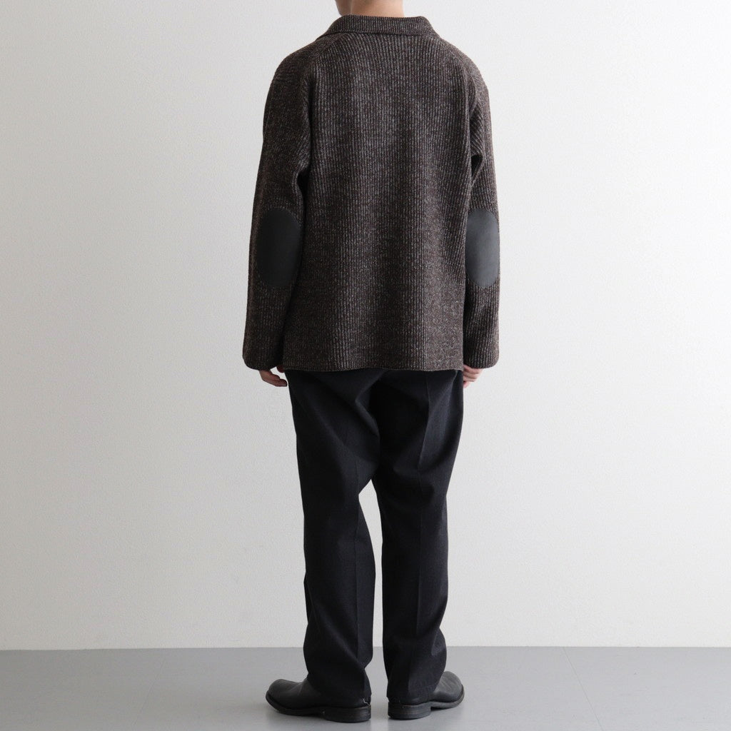 BLENDED KEMPI WOOL RAPEL CARDY #BARK [252OJ-KN03]