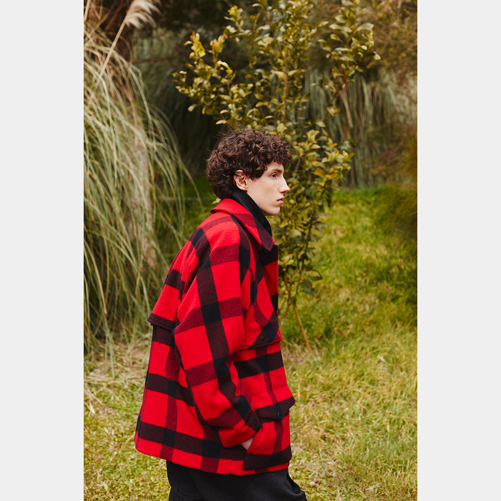 Buffalo Plaid Cruiser Jacket #Red×Black [BHS23F016BUFF] – Diffusion