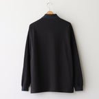 TWO BUTTON POLO L/S TEE #INK BLACK [M25A15CS01C]