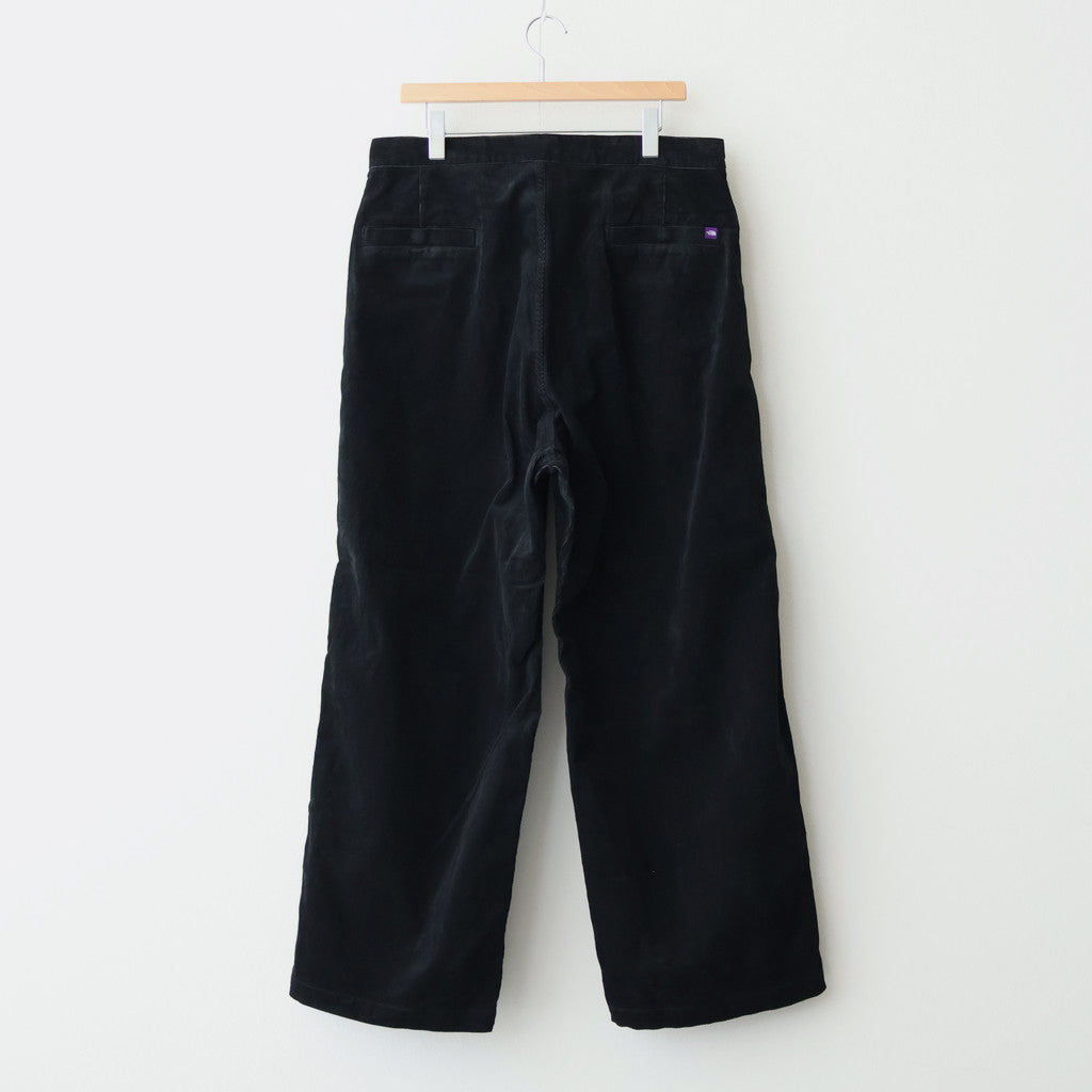 Corduroy Wide Straight Field Pants #Black [N25FC099]