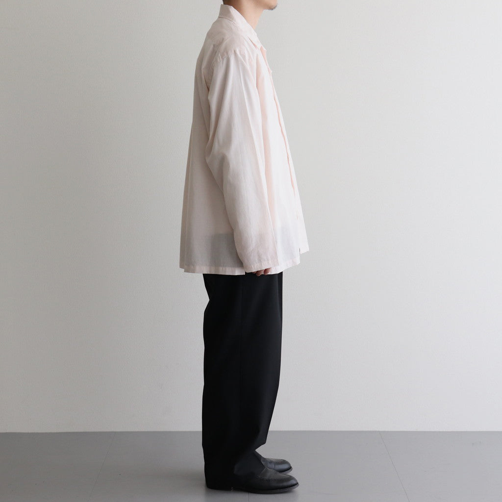 CLASSIC FIT DOUBLE PLEATED TROUSERS #BLACK [A25A11PT01C]