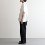 b Patch Tee WIDE #White×Charcoal [bROOTS25S34S26C]