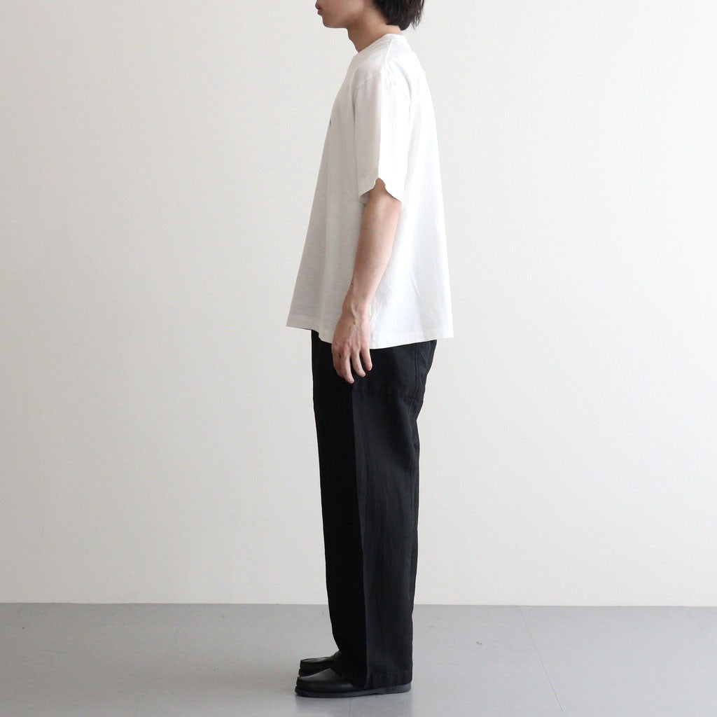b Patch Tee WIDE #White×Charcoal [bROOTS25S34S26C]