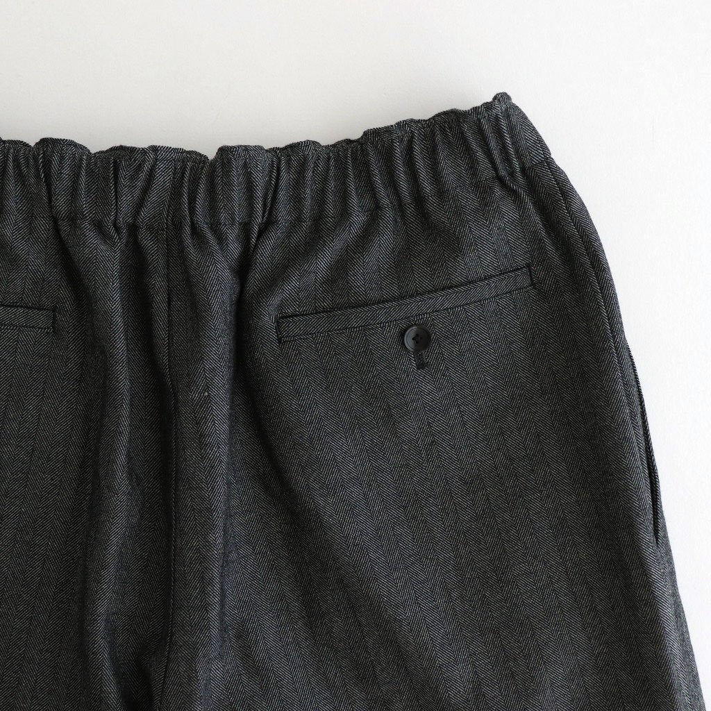 WIDE LEG EASY PANTS #HERRINGBONE [M25C12PT02C]