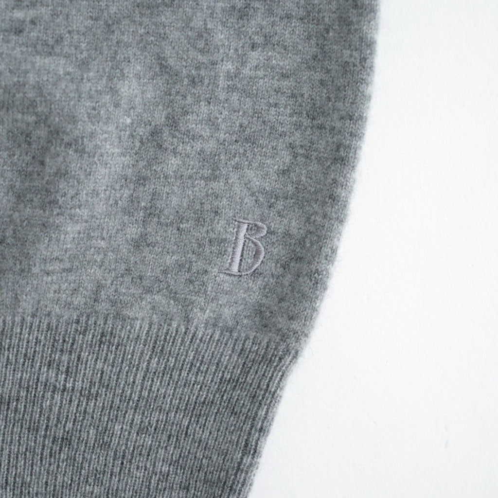 CASHMERE B VNECK MENS #GRAY [26W-BIS-KN41M]