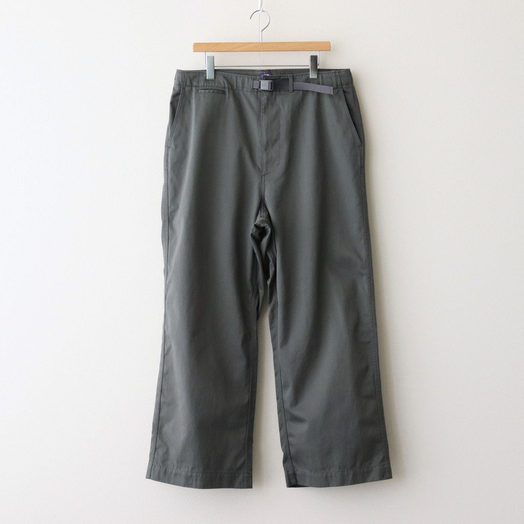 Chino Wide Straight Field Pants #Asphalt Gray [N25SC093]