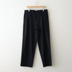 DOUBLE PLEATED EASY TROUSERS #BLACK [A26A93PT02C]
