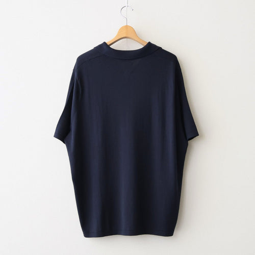 SILK COTTON SKIPPER KNIT #NAVY [26S-BIS-KN66]