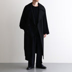 Wool Gabardine Trench Coat #BlackNavy [BHS25F006]