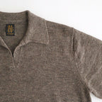 WASHED HIGH COUNT LINEN SKIPPER #BROWN [BN-26SL-015]