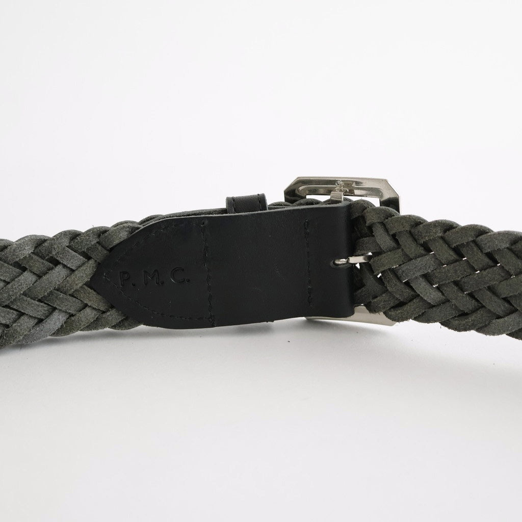 LEATHER MESH BELT #BLACK [PMAV-AC06]