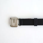 SLIDE BUCKLE BELT #BLACK [AC-16-C-CALF-5]