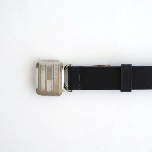 SLIDE BUCKLE BELT #BLACK [AC-16-C-CALF-5]