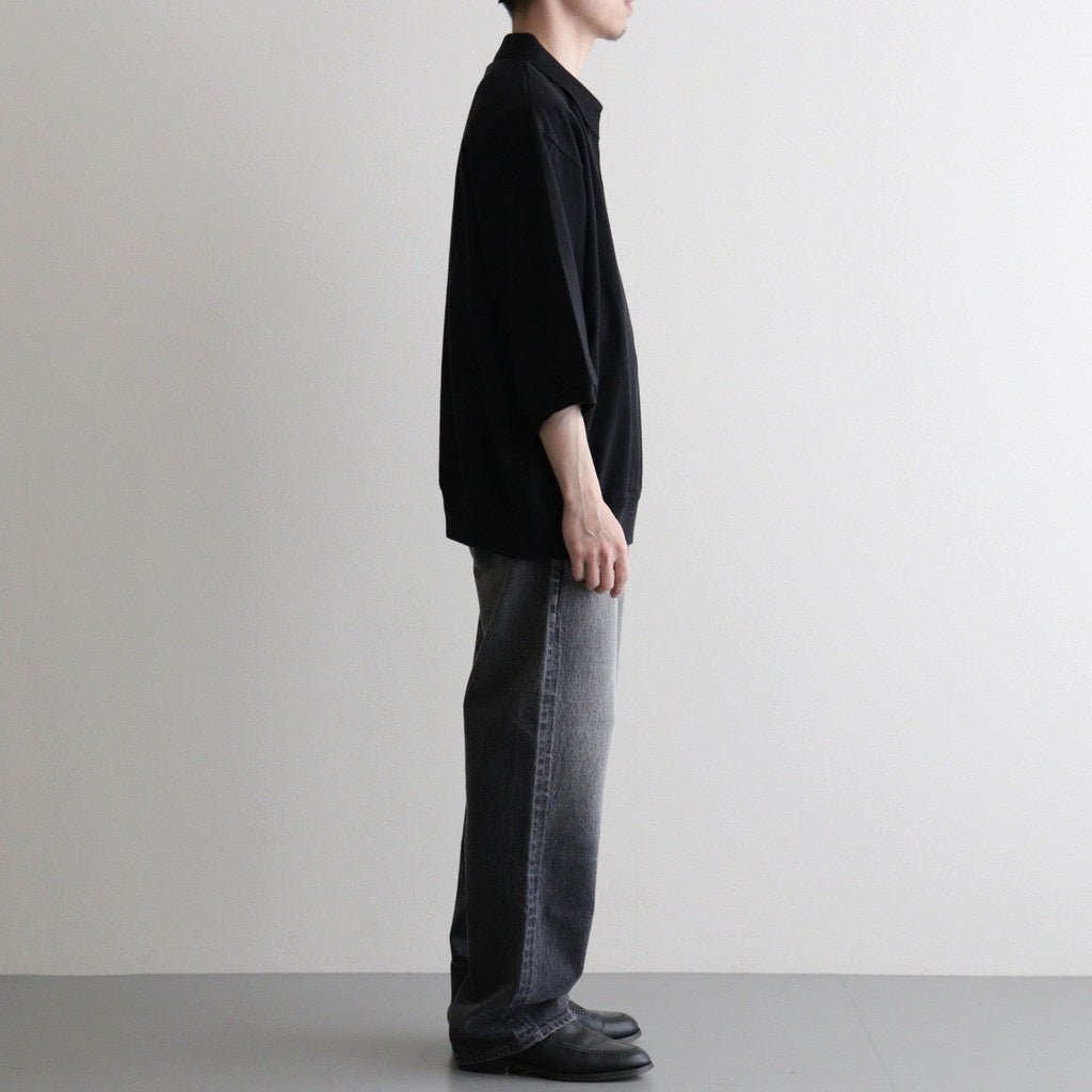 Co/Silk Nep Skipper Cropped Sleeve #Black [BHS26S029]