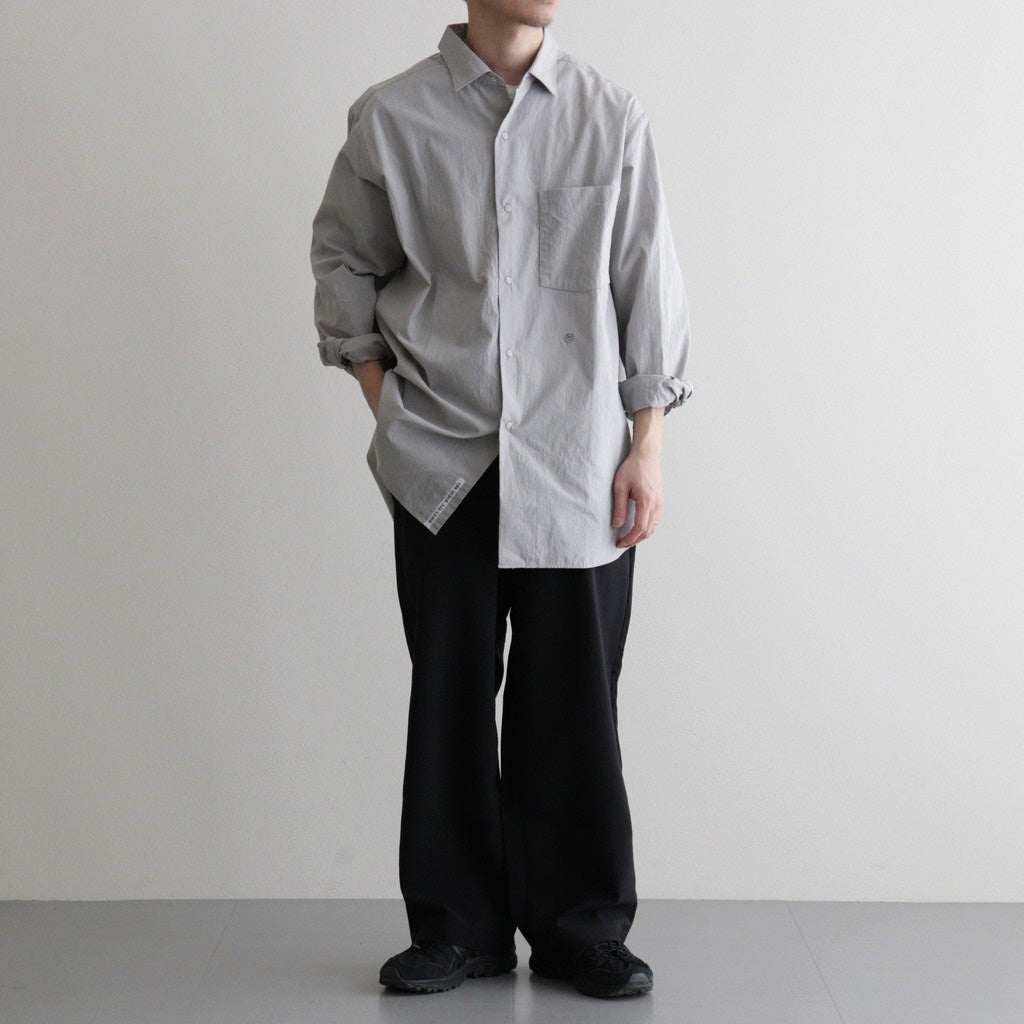 Regular Collar Wind Shirt #Gray [S26SG082] - Diffusion 三重県