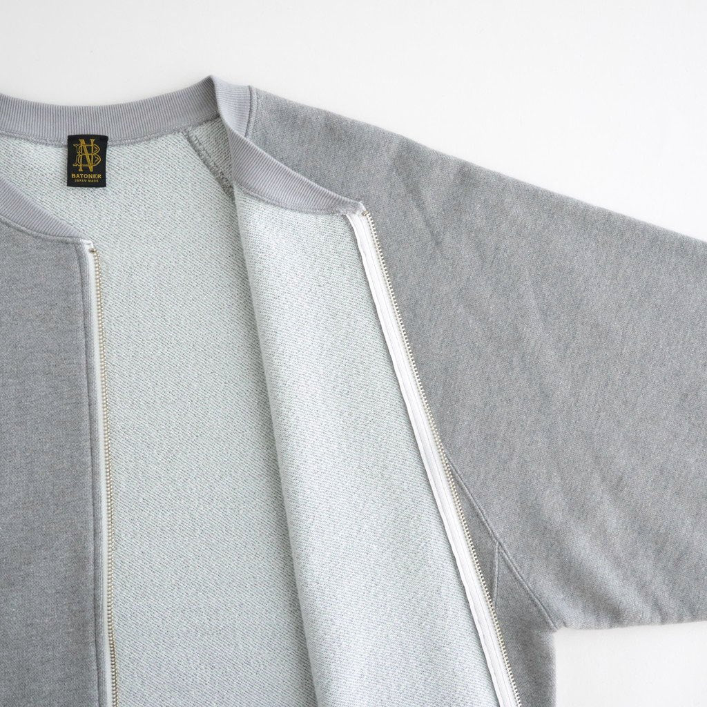 HIGH BULKY JUMBERCA URAKE ZIP UP BLOUSON #GRAY [BN-26FM-043]
