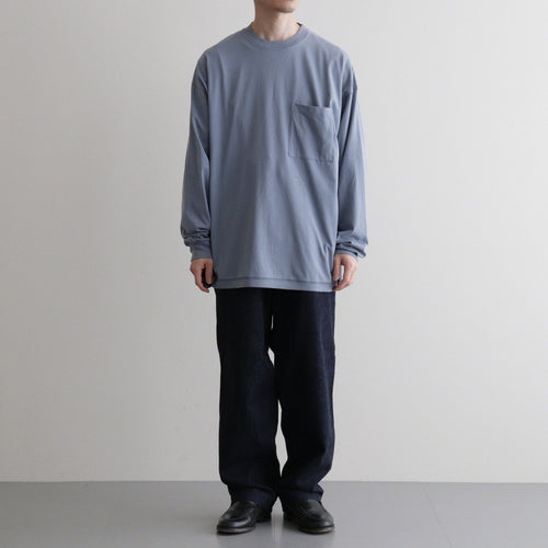 OOAL L/S Pocket Tee #Blue Gray [S26ST015]