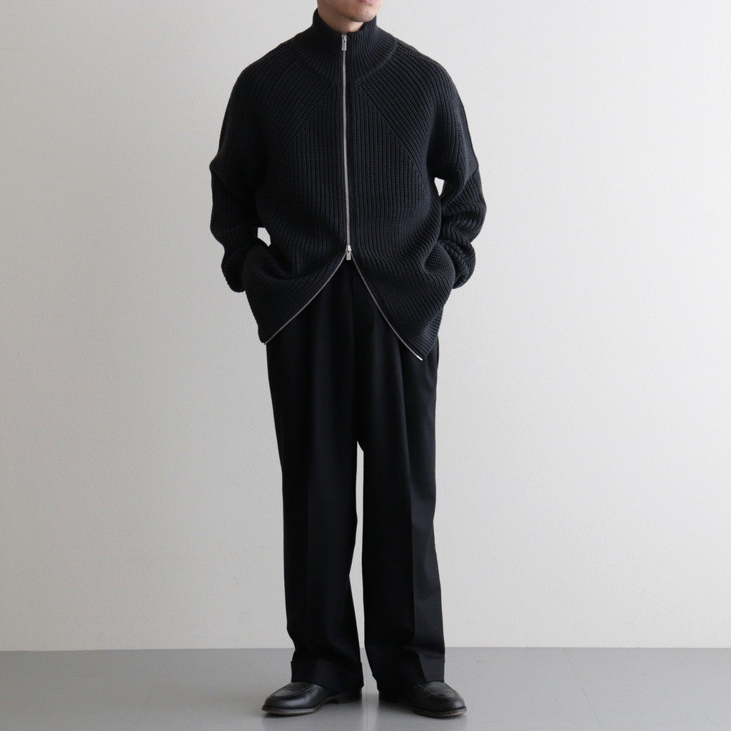 SIGNATURE DRIVERS KNIT #CHARCOAL BLUE [BN-25FM-040]