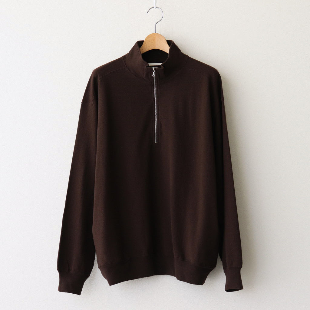 Co/Silk Nep Half-Zip #Chocolate [BHS24F038Si]