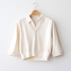 Co/Silk Nep Skipper Cropped Sleeve #Ivory [BHS26S029]