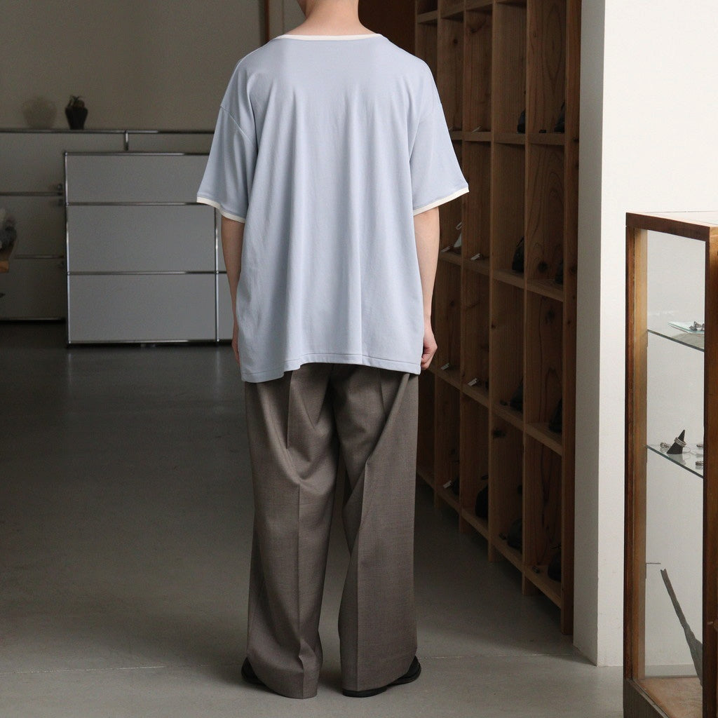 トップス BISOWN PIMA MOKLODI RINGER TEE 26SS PIMA MOKLODI RINGER TEE #BLUE× WHITE [26S-BIS-CS61] - Diffusion