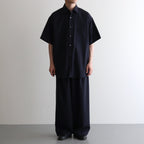 COMFORT FIT S/S SHIRT #NAVY [A25B03SH01B]