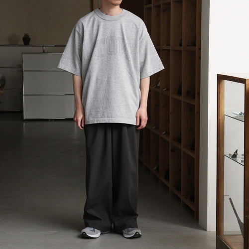 NOT-PRINCE 88/12 Print Tee WIDE #HeatherGrey×Fade/Grey-PT [bROOTS25S36S26B]