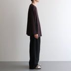 TRIPLE PLEATED EASY TROUSERS #BLACK [A25B03PT01C]