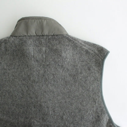 Zip-Up Mohair Vest #Heather Gray [S24FN030]