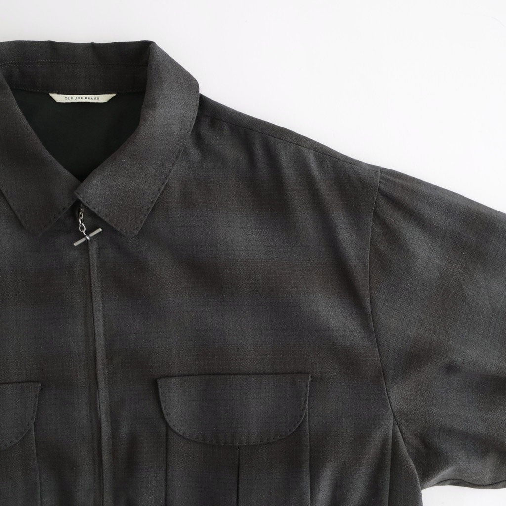 PLEATED-POCKET RICKY JACKET #PEWTER PLAID [261OJ-JK07]