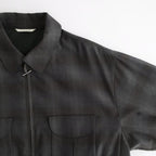 PLEATED-POCKET RICKY JACKET #PEWTER PLAID [261OJ-JK07]