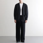 BABY ALPACA KURUMI TENJIKU V CARDIGAN #CHARCOAL [BN-25FM-059]