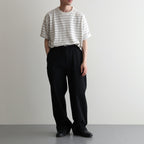 Garment Dyed Jacquard Field Tee #Stone [N26SH039]