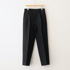 W/Li 2tuck Wide Tapered Trousers #BLACK [NEP-SS2503M]