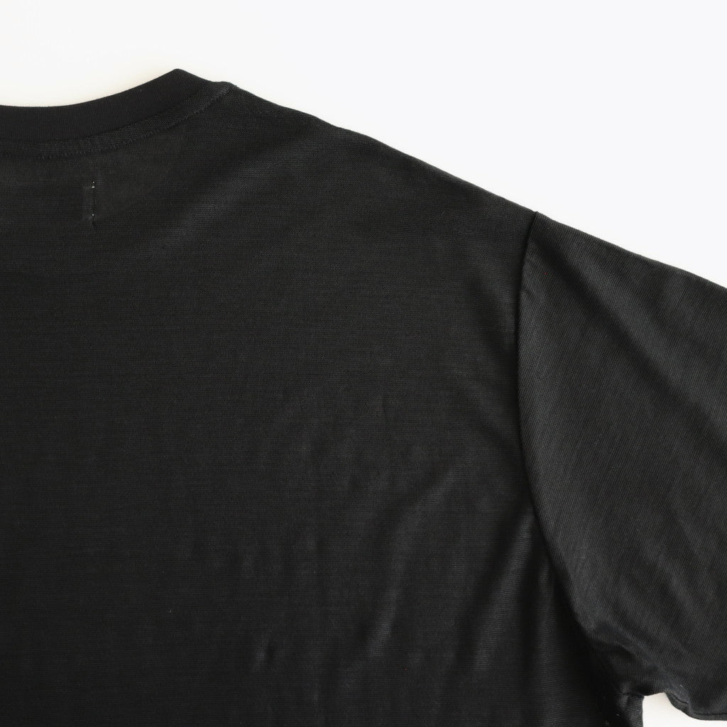 CREW NECK TEE #BLACK [M25B02CS01B]