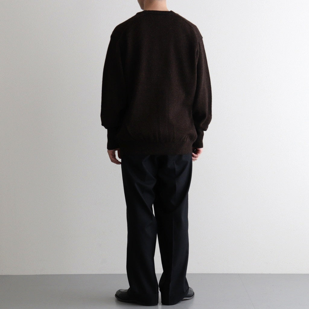 BABY ALPACA KURUMI TENJIKU V CARDIGAN #BROWN [BN-25FM-059] – Diffusion