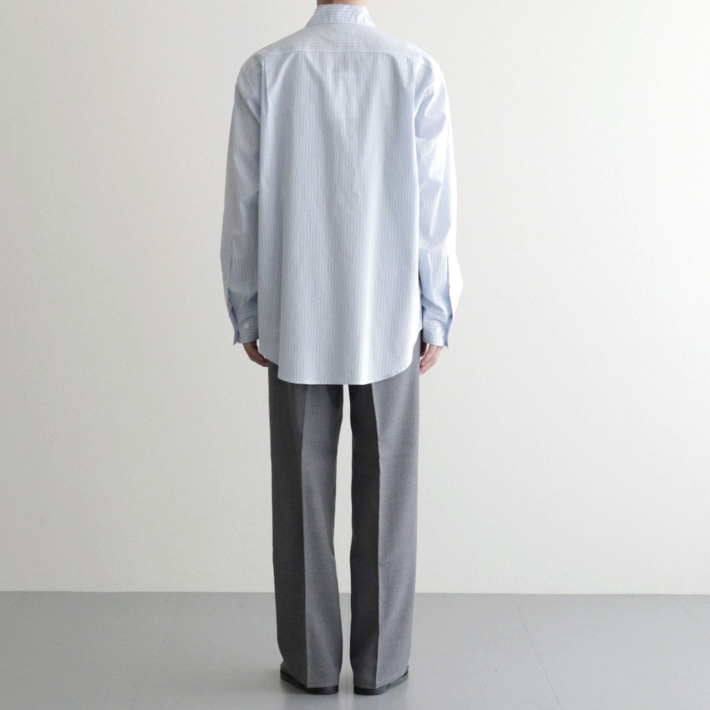 REGULAR COLLAR SHIRT #SAXE STRIPE [M26A05SH01C]