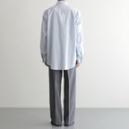 REGULAR COLLAR SHIRT #SAXE STRIPE [M26A05SH01C]