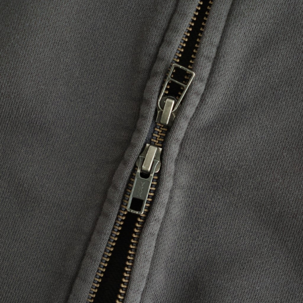 Garment Dyed Field Zip Up Hoodie #Asphalt Gray [N26FH057]
