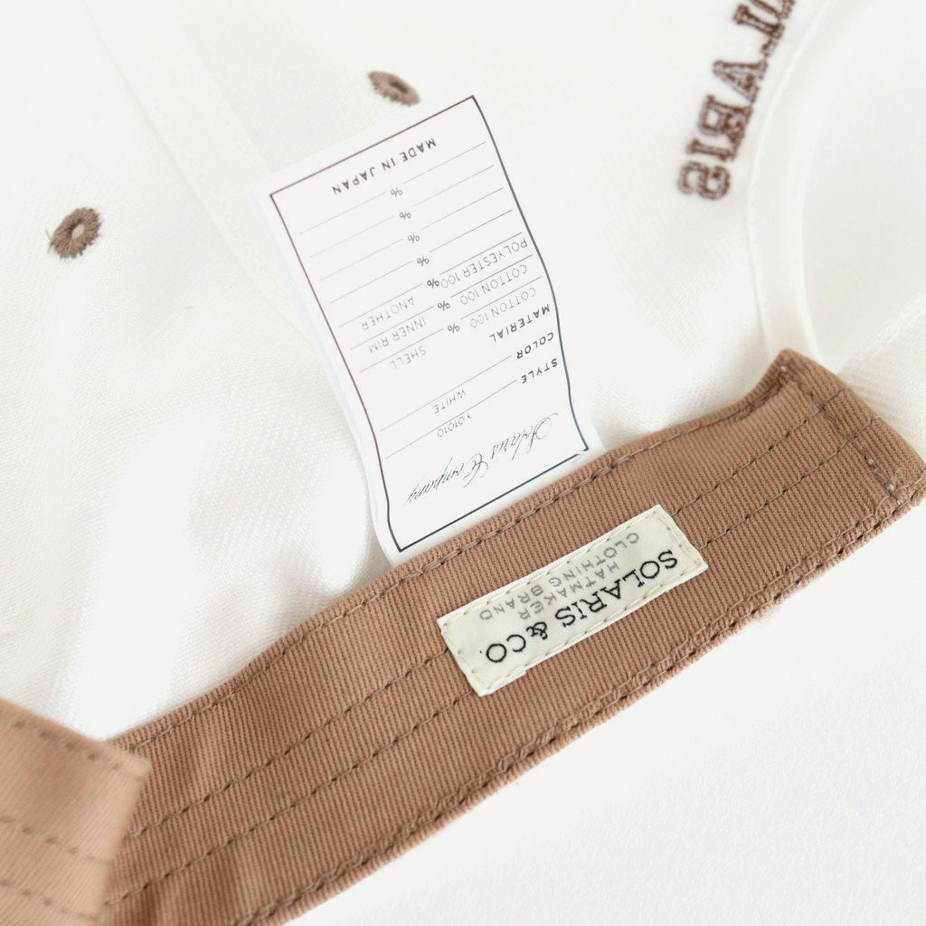 SAILING LONG VISOR CAP #WHITE [Y01010]